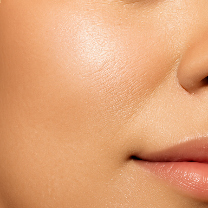 Oily skin before treatment