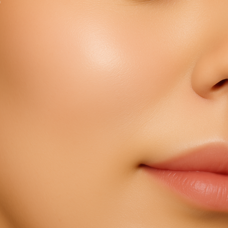 Wrinkle-prone skin before treatment